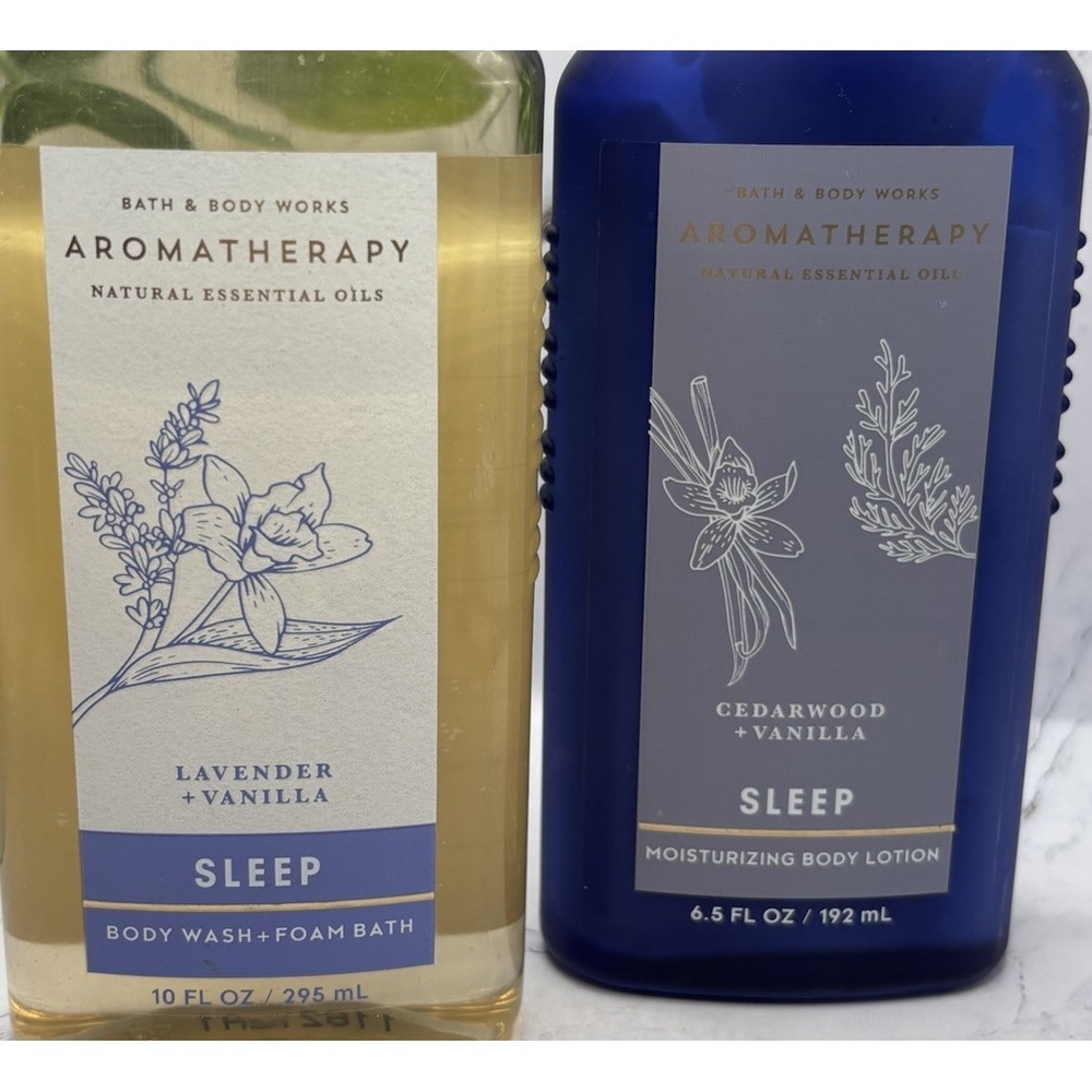 Bath & Body Works Aromatherapy Sleep Lavender & Vanilla Lotion & Body Wash - Picture 3 of 5